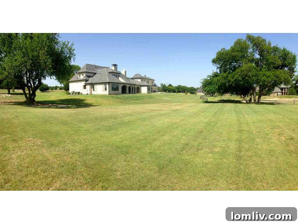 A serene corner of the property's exterior, perfect for quiet enjoyment and relaxation, Lucas TX.