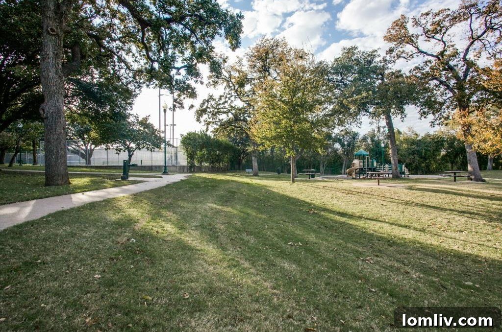 Craddock Park Amenities: Playground and Green Space