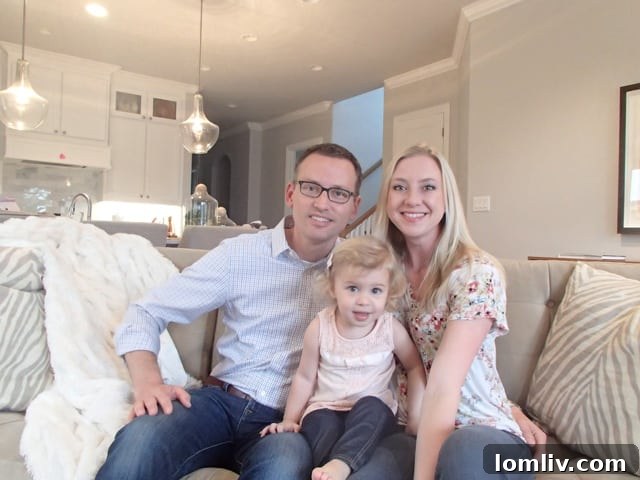 The Blythe family enjoying their bright and open new build at 6919 Santa Fe, a modern home in the historic Hollywood Santa Monica neighborhood of Dallas.