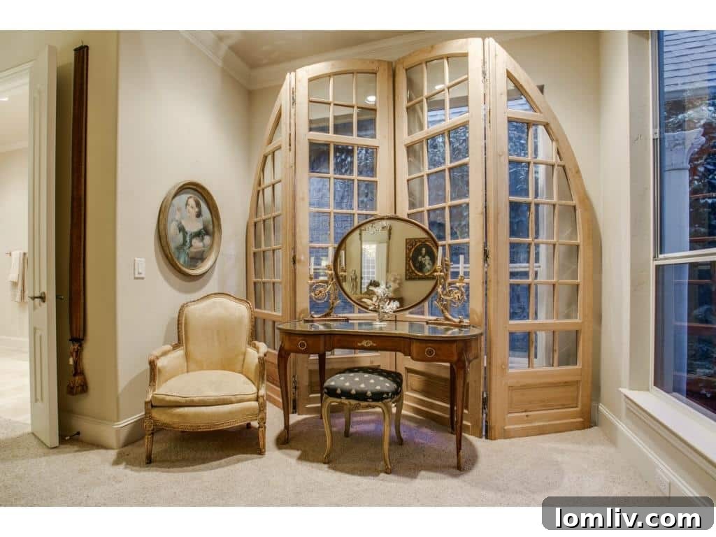 Another View of Master Bedroom with Antiques