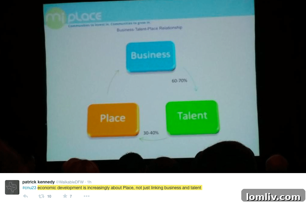 Patrick, an attendee at the CNU Congress discussing urban design