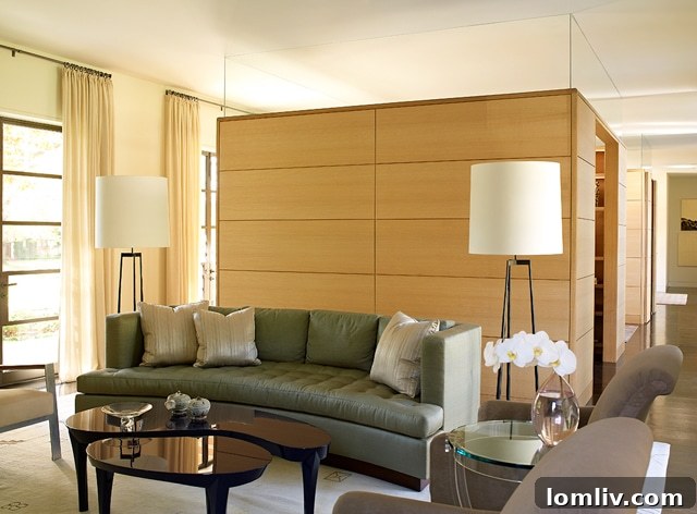 Sleek, minimalist Bulthaup kitchen with high-end appliances, white cabinetry, and a clean island design