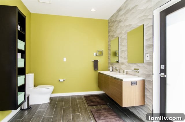 Contemporary bathroom design with sleek lines and high-quality materials