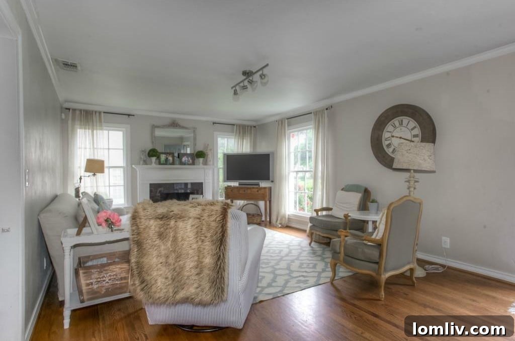 Living Room Decor - Historic Fort Worth Cottage