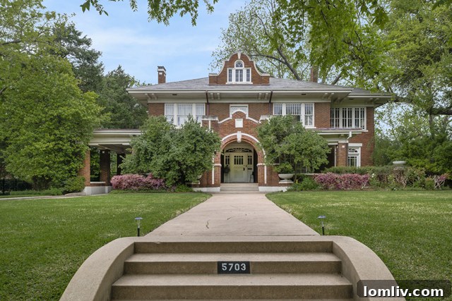 Swiss Avenue Mission Revival Home 5703 - Virginia Savage McAlester Family Residence