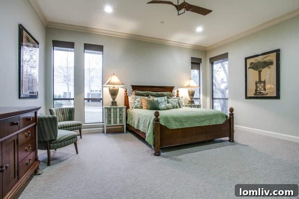 Spacious Breakfast Nook with Built-ins and Lake Views