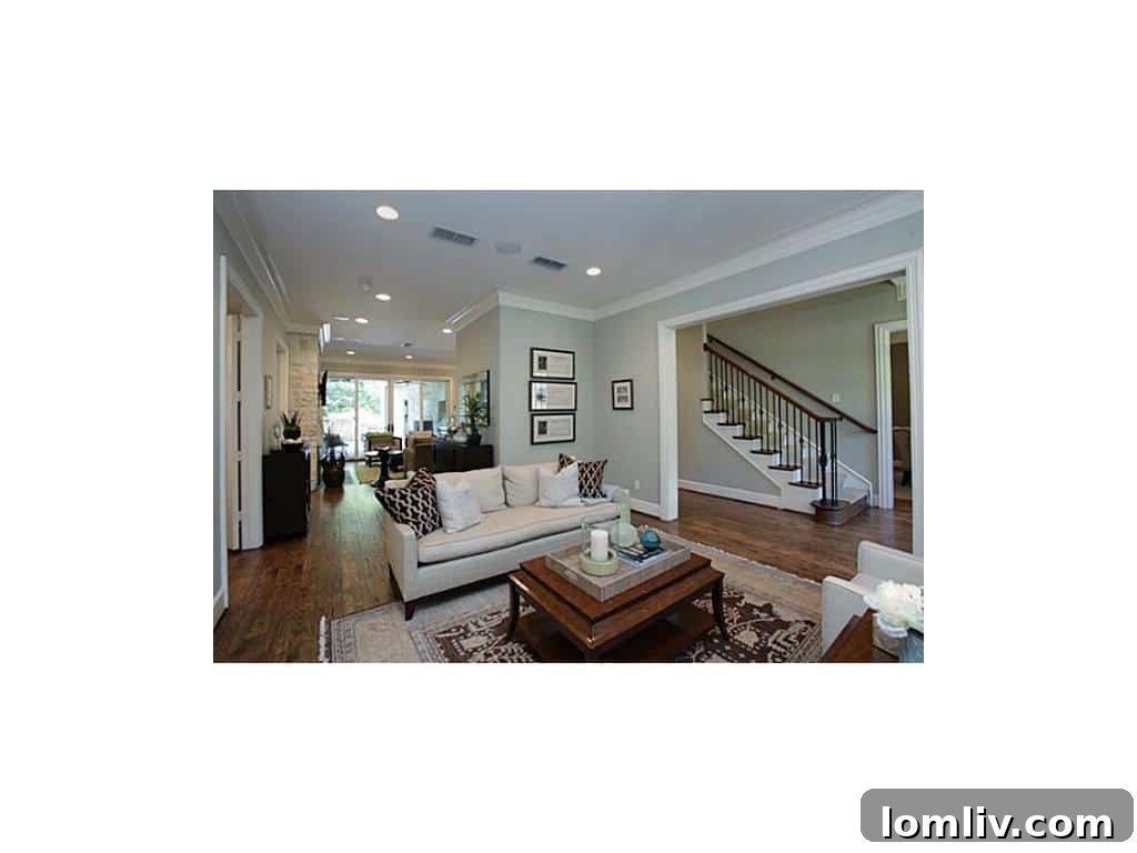 Elegant living room interior of Kayla Watts' home