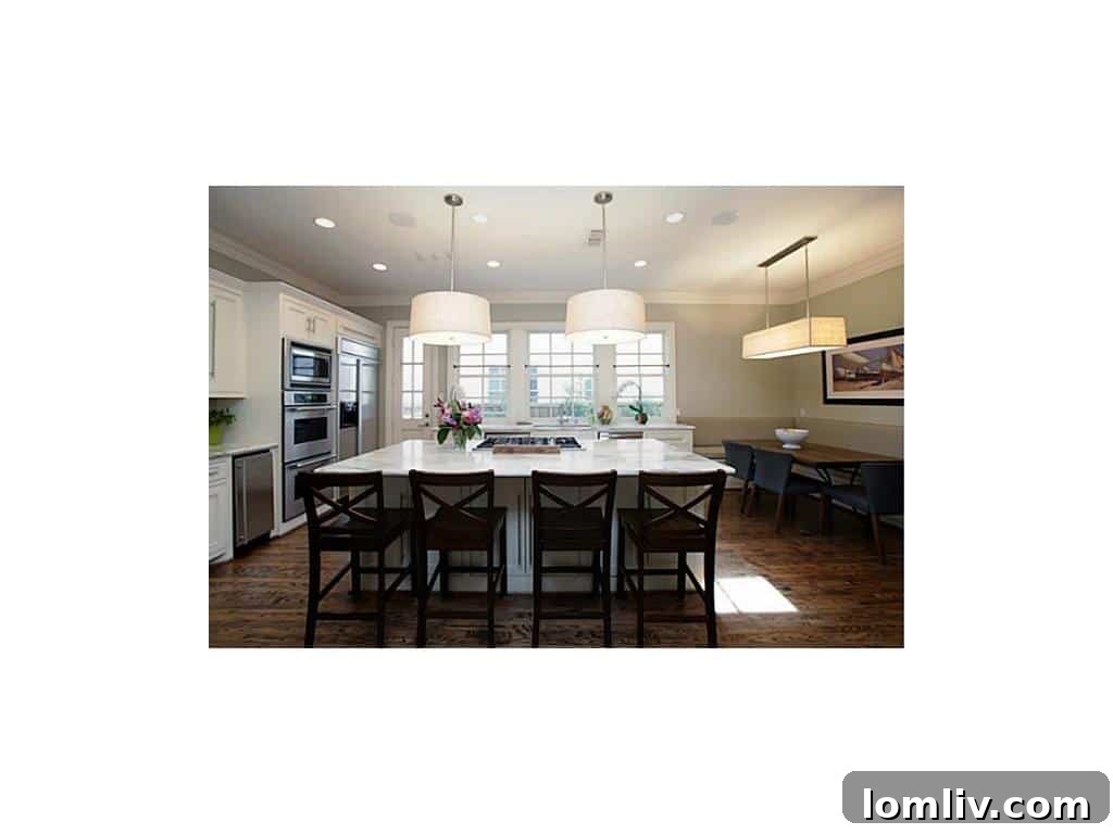 Modern kitchen design in a University Park residence