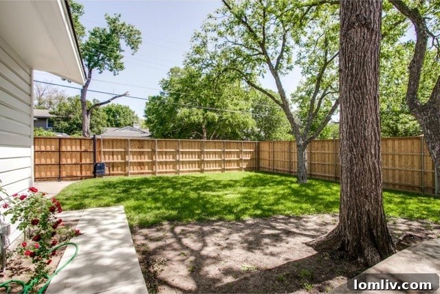 Cozy back porch accessible from the living room