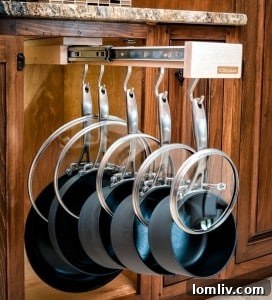 Glideware Pull-Out Cabinet Organizer for Pots and Pans