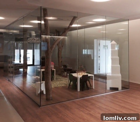 Bright and welcoming childcare room at YW Women's Center Ebby's Place