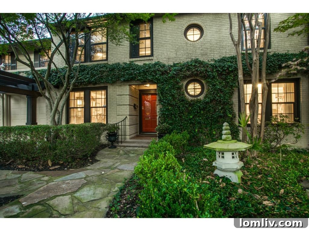 Traditional and classic front door of 1136 Turner Avenue