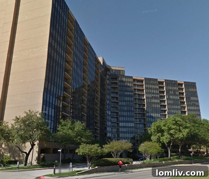The Bonaventure, a Y-shaped 1980s high-rise in Dallas