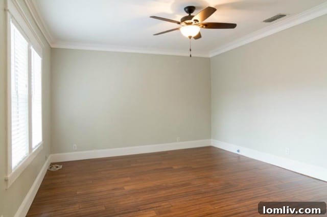 Luxurious master bathroom with frameless glass shower