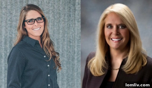 Real Estate's DNA: The Mother-Daughter Power Team 2 Kristin Smith (left) and Leslie Rouda Smith (right), a dynamic mother-daughter real estate team, posing together as successful Realtors.