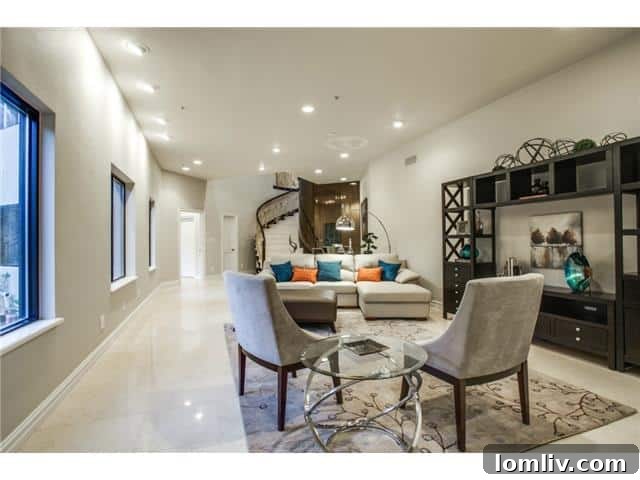 Finished Basement Space Ideal for Entertainment or Recreation