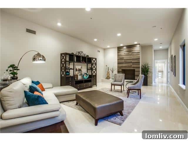 Versatile Basement Area with Seating and Room for Activities