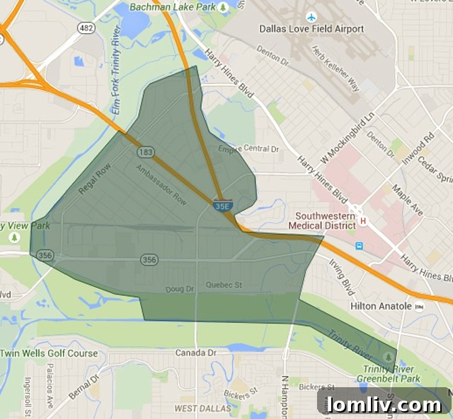 Experian Reveals Texas Most Affluent ZIP Codes 5 75247-Map