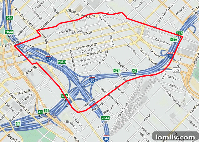 DFW's Hidden Gems: 5 Neighborhoods With Unexpected Dog Play Zones 4 Eclectic street art and vibrant buildings in Deep Ellum, Dallas