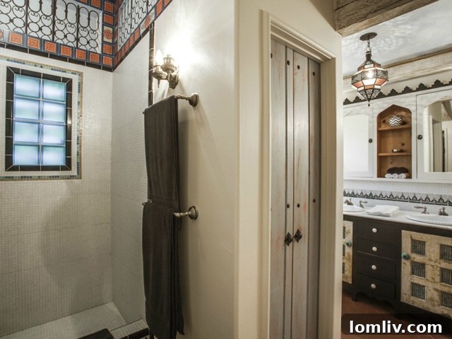 Elegant Master Bathroom with Carrerra Marble and Italian Tile
