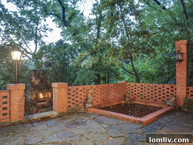 Serene Patio and Pond Feature in Kessler Park Garden