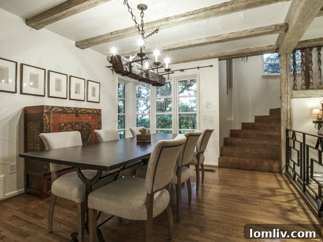 Spacious Dining Area in Charles Dilbeck Designed Home, Kessler Park