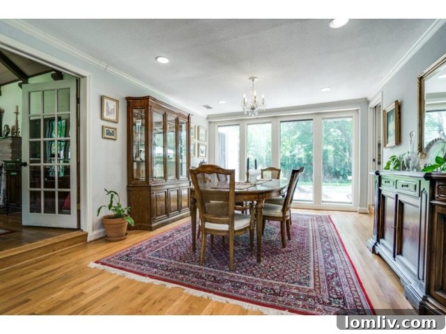 Formal Dining Room Adorned with Fine Furnishings