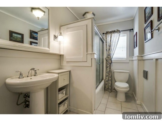 Updated Bathroom with Modern Fixtures