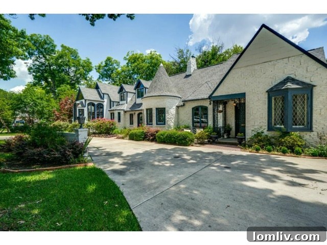 6426 Meadow Drive-Up View: Charming Stone Exterior