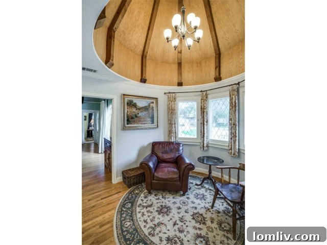 Turret Sitting Area in English Farmhouse