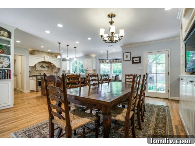 Elegant Dining Room with Natural Light