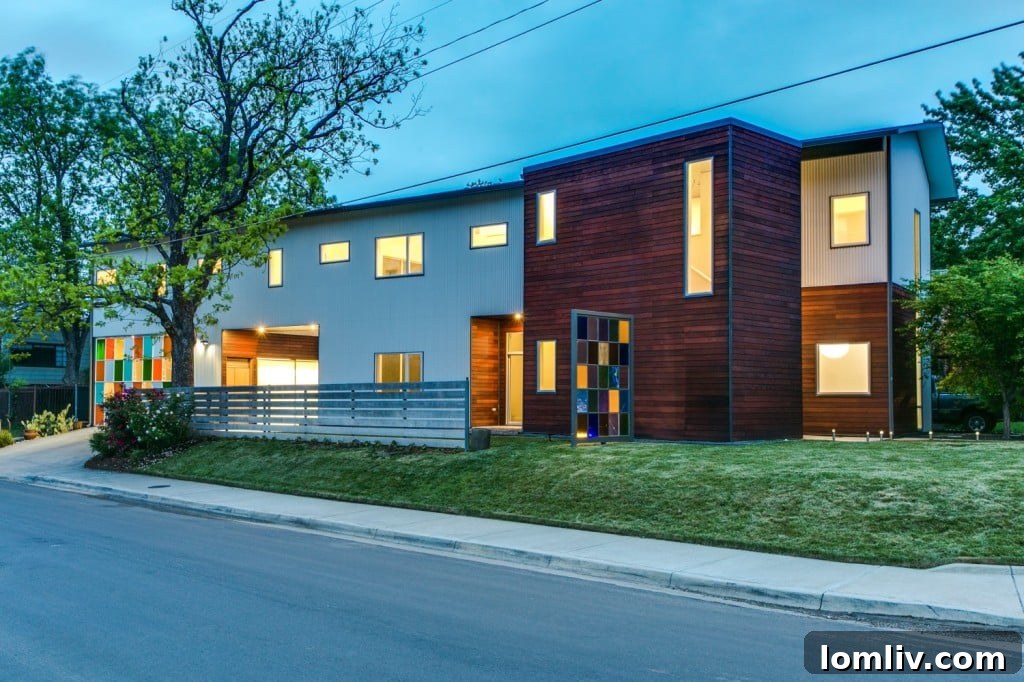 5103 Milam Street, Dallas, modern glass walls