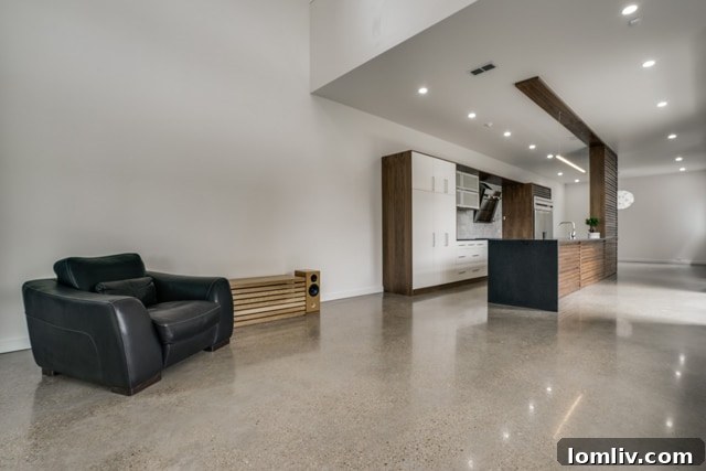 5103 Milam Street, Dallas, contemporary open living space