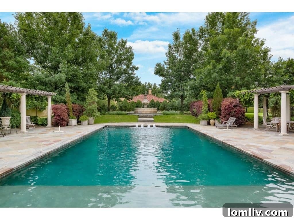 Strait Lane luxurious swimming pool area