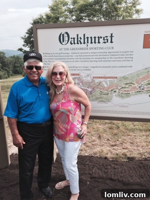 Lee Trevino, golf legend, stands on the Oakhurst Mountain Course at The Greenbrier, a testament to luxury golf and real estate development.