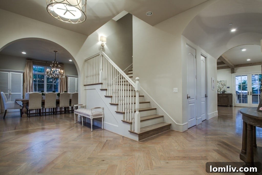 Shawn Horcoff Puts House on Market One Week After Stars Release Him 6 3704-Wentwood-stairs-1024x683 - Elegant Staircase in 3704 Wentwood