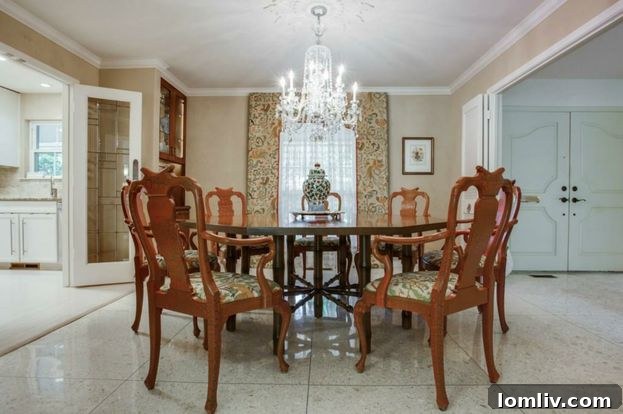 Master bathroom featuring a lit cove ceiling and spacious design