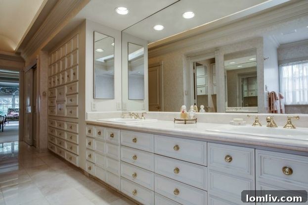 Elegant living room with ample natural light and traditional swag drapes