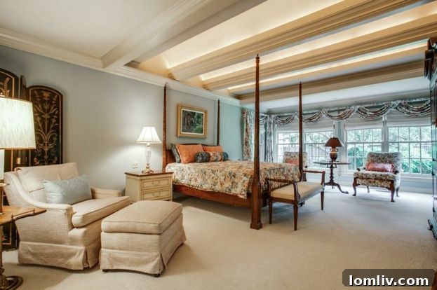 Cozy bedroom with ample space and natural light