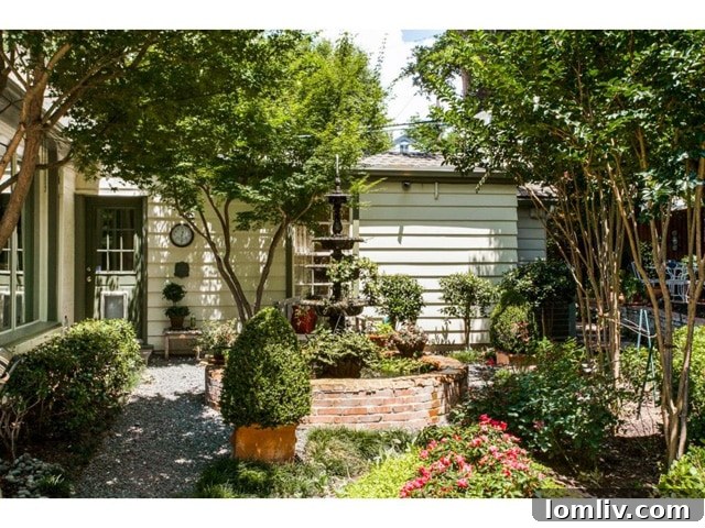 Vibrant Garden and Outdoor Seating