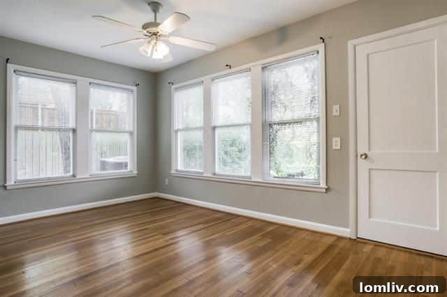 Third bedroom with natural light