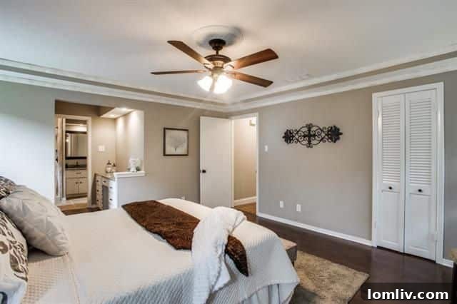 Large closet in the master suite, offering ample storage