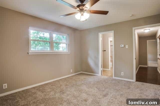 Another view of an upstairs bedroom, bright and inviting