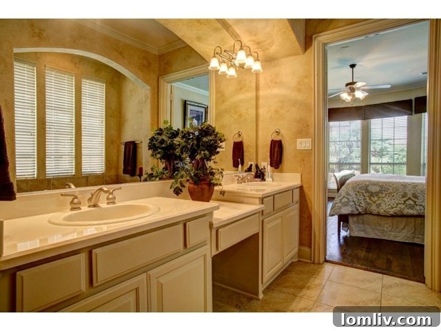 Master Bathroom with Soaking Tub and Walk-in Shower