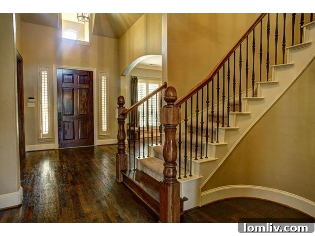 Elegant Foyer with High Ceilings at 1327 Rio Grande