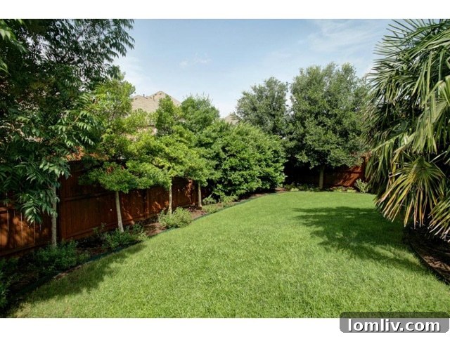 Well-Maintained Side Yard