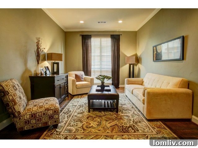 Gracious Formal Living Room for Entertaining