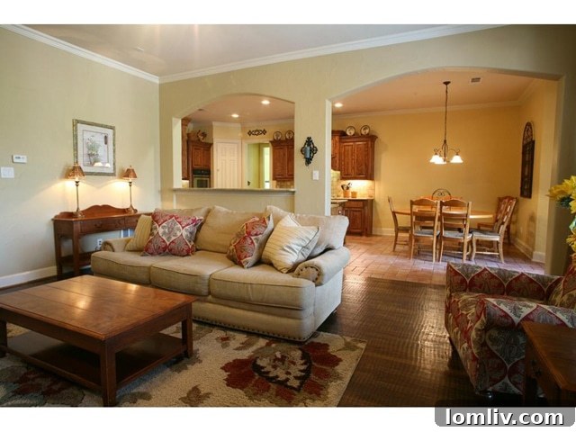 Comfortable Family Living Area with Fireplace