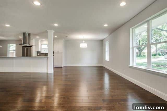 View of Living Room Towards Dining Area