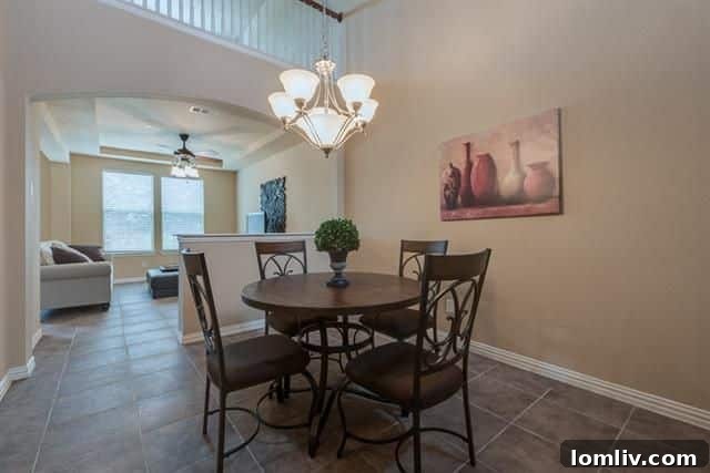 Modern Allen Townhome A+ Schools Walk to Premier Shopping 8 1927 Monterrey Street Townhome Living Area View